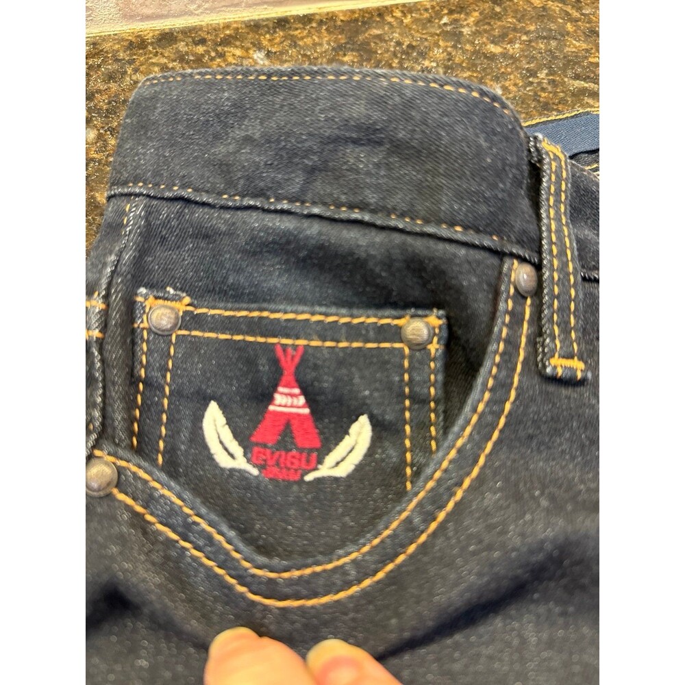 EVISU No 1 Unique 2013 Denim Jeans Size 28 NEW - Picture 7 of 12